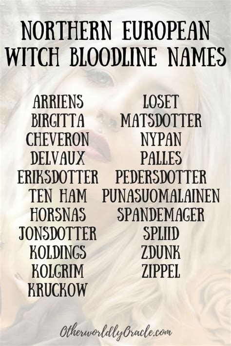 Unlocking the Ancient Wisdom of French Witch Bloodline Names